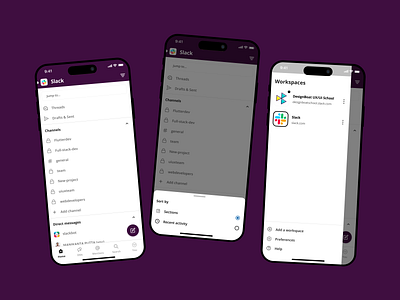 Slack App Screens - Replicated! design designpractice screenreplication slackapp ui uiux