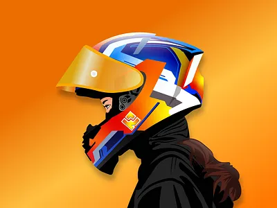 Woman Rider graphic design illustration minimal vector woman