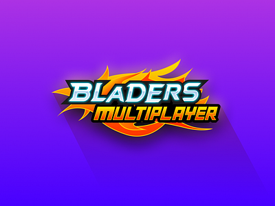 Bladers online multiplayer game Logo in Neumorphic 2D background 2d battle blue branding figma fire flame game graphic design illustration logo multiplayer neomorphic neumorphism online orange sticker ui vector yellow