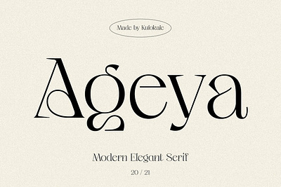 Ageya - Modern Elegant Serif Font aesthetic beauty business classic classy design display elegant fashion font fonts lettering ligature logo modern popular romantic sans serif serif wedding