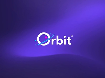 Orbit - Logo Animation 2d alexgoo animated logo animated typography brand animation brand identity branding gradient icon animation logo animation logo intro logo reveal motion graphics solar system space typography