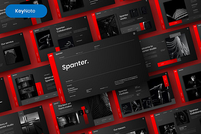 Spanter Multipurpose Template clean colorful company corporate google slides keynote modern multipurpose multipurpose template photography pitch deck portfolio powerpoint presentation studio template unique web design web development website