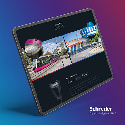 Schréder - Design of enhanced product pages graphic design ui webdesign