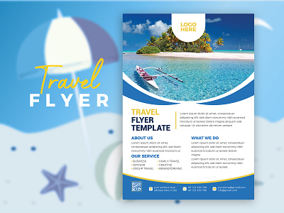 Travel Flyer Design Template banner brand identity brochure business business flyer business flyer template company corporate flyer corporate flyer template flyer flyer design flyers marketing print print item travel travel agency travel brochure travel flyer travel flyer design template