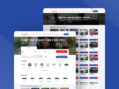 Multi-vendor vehicle marketplace design icon ui ux web