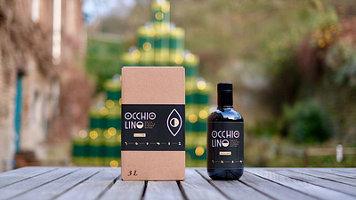 Occhiolino - Oil branding illustration logo