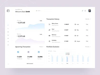 Finance Banking dashboard design app design banking branding dashboard design dribbble fintech illustration logo minimal ofspace responsive saas ui webapp website website design