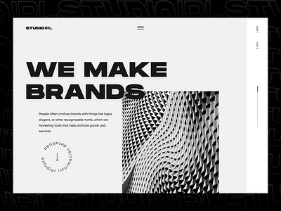 UI/UX LANDING PAGE DESIGN FOR STUDIOIRL abstract adobe brand identity branding fashion design figma figma design landing page landingpage minimal studio website ui ui design ui ux uiux ux ux design ux ui uxui website design