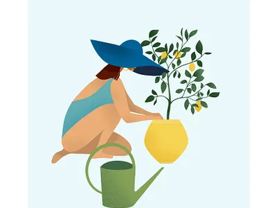 Bleus sont les étés illus illustration