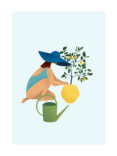 Bleus sont les étés illus illustration