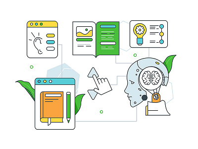 Machine robot learning new information thinking
