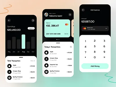Mobile Banking App app app design app ui app ui design bank app banking app design mobile banking uihut visual visual design