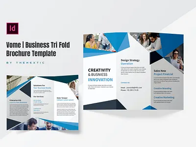 Vome | Business Tri Fold Brochure Template By Websroad advertising brochure business consultancy corporate cover fashion flyer magazine media modern multipurpose template trifold