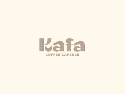 Kafa Specialty Caffee Capsule brand branding capsule coffee coffee bag eco friendly letters logotype recicle shop