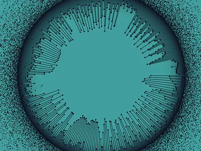 Data-driven album cover - Terra Incognita album cover chart circle circular cover data data art data visualization dataviz generative graph infographic information design music particles record record cover record sleeve sleeve vinyl