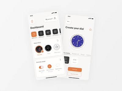 Smart Watch App | Home app connected watch dashboard design design system interface ios louis vuitton mobile app modern app orange smart watch smart watch app tambour horizon travel ui ux watch