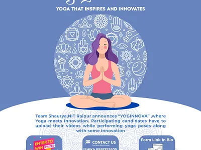 The Yoginnova Poster design illustration poster vector