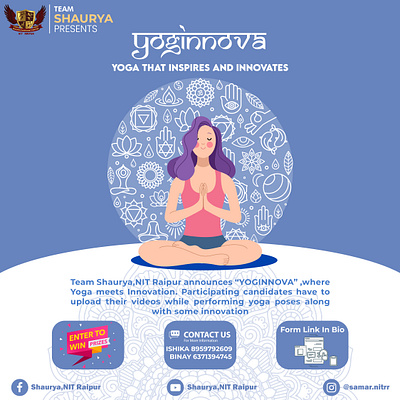 The Yoginnova Poster design illustration poster vector