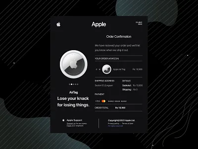 E-mail Receipt design ui ux