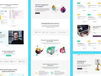 Applozic | Product Pages Redesign experience design graphic design landing page motion graphics product design product page redesign saas ui ux web design