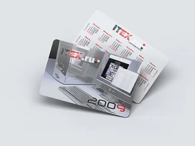 Pocket calendar ITEX branding design graphic design illustration typography