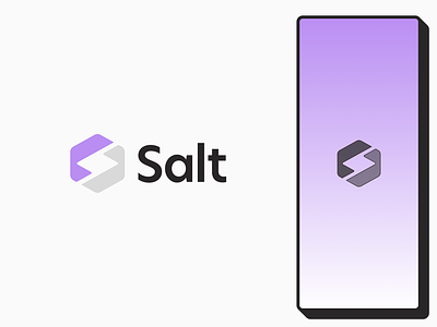 Salt | Redesign concept api available concept concept idea cube digital freelance geometric logo logo design logo redesign s letter security unused