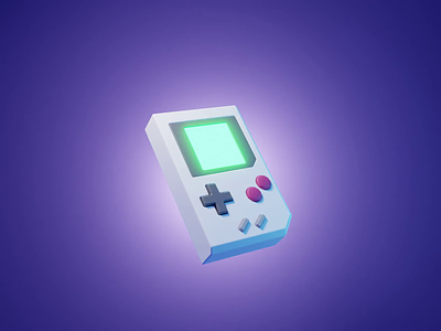 Animated Icon Tutorial 3d animation blender game gameboy icon illustration loop motion render tutorial