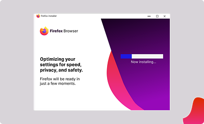 FIREFOX SOFTWARE INSTALLATION PAGE app design firefox ui