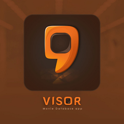 Visor App Logo illustration logo typography