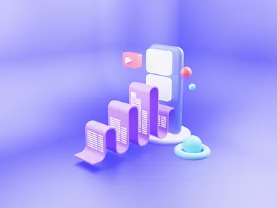 Play Time With 3D 3d animation app branding color design graphic design icon illustration logo motion graphics typography ui