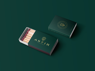 Astir Cannabis Co. Matches brand identity branding cannabis cannabis branding creative direction design logo match book matches