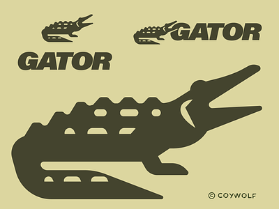 Gator wordmark alligator animal beast brandmark crocodile emblem everglades florida gator identity design illustration illustrator lizard logo logos outdoors predator reptile vector wordmark
