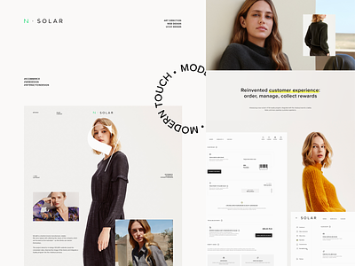 SOLAR Case Study case study clothes ecommerce fashion minimal mobile ui web women