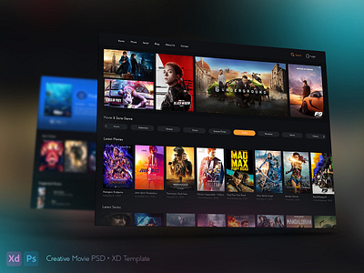 GapFilm Movie Web Design design ui ux