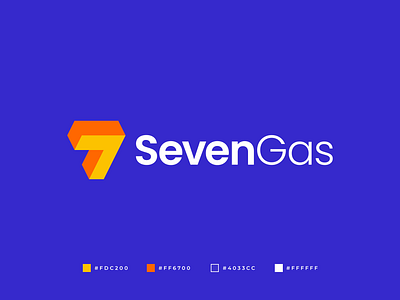 SevenGas Logo 7 7 logo abstract brand brand identity branding business logo gas logo gasoline gennady savinov logo design geometric graphic design logo logo design modern professional seven seven logo symmetric