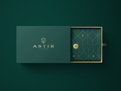 Astir Cannabis Co. Box agency box brand identity branding cannabis cannabis branding cannabis packaging creative direction design flower gold foil green icon logo packaging