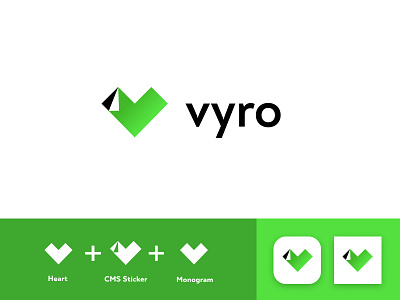 Vyro: Logo Design brand design branding design graphic design logo logo design vector vector illustration