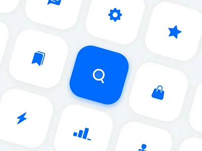 Icon Set app app design appicon bluebutton blueicon branding button design gradi gradient icon illustration logo ui