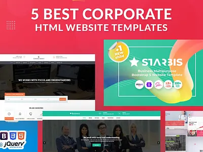 5 best Corporate HTML templates business corporate html template html template