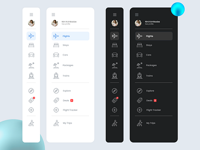 Sidebar navigation design nav navigation sidebar ui ui design uidesign ux web design website design