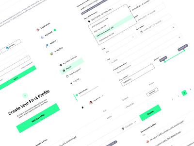 UI Kit for Economic Development System app design clean dashboard economic p prod product design system ui user experience ux