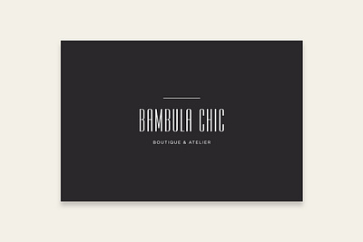 Clothes brand Bambula Chic brand design branding design graphicdesign layout logo typography ui