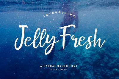 Jelly Fresh app branding brush design elegant flat font illustration logo ui