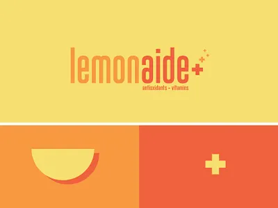 Lemonaide (Antioxidants + Vitamins) adobe illustrator brand branding design graphic design logo minimal vector