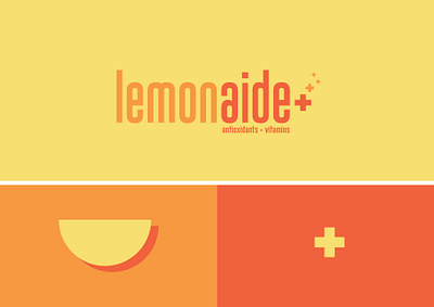 Lemonaide (Antioxidants + Vitamins) adobe illustrator brand branding design graphic design logo minimal vector