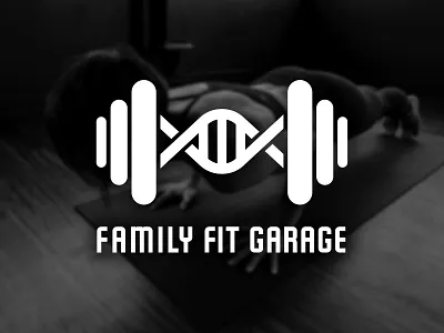 Family Fit Garage branding design graphic design illustration logo typography