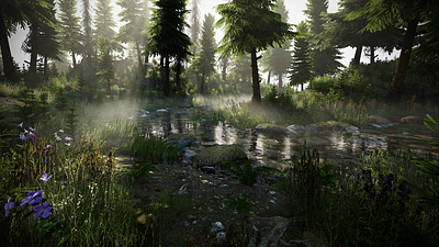 Forest Scene / Environment pt.1 3d 3d artist art artist artwork concept concept art design environment games unreal engine