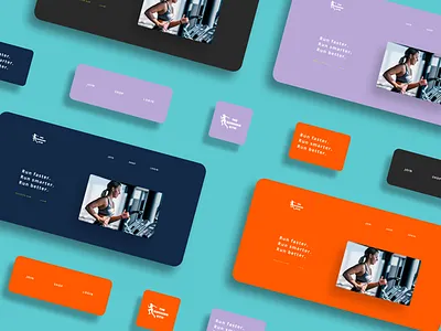 Simple & Smart Gym Concept Design app branding design logo mockup ui ux