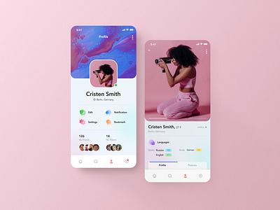 User Profile design graphic design icon mobile app ui user profile