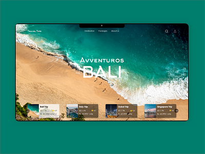 Travel tips Ui landing page branding graphic design icon langingpage typography ui
